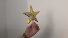 Carregar e reproduzir vídeo no visualizador da Galeria, Estrela de Natal Superior
