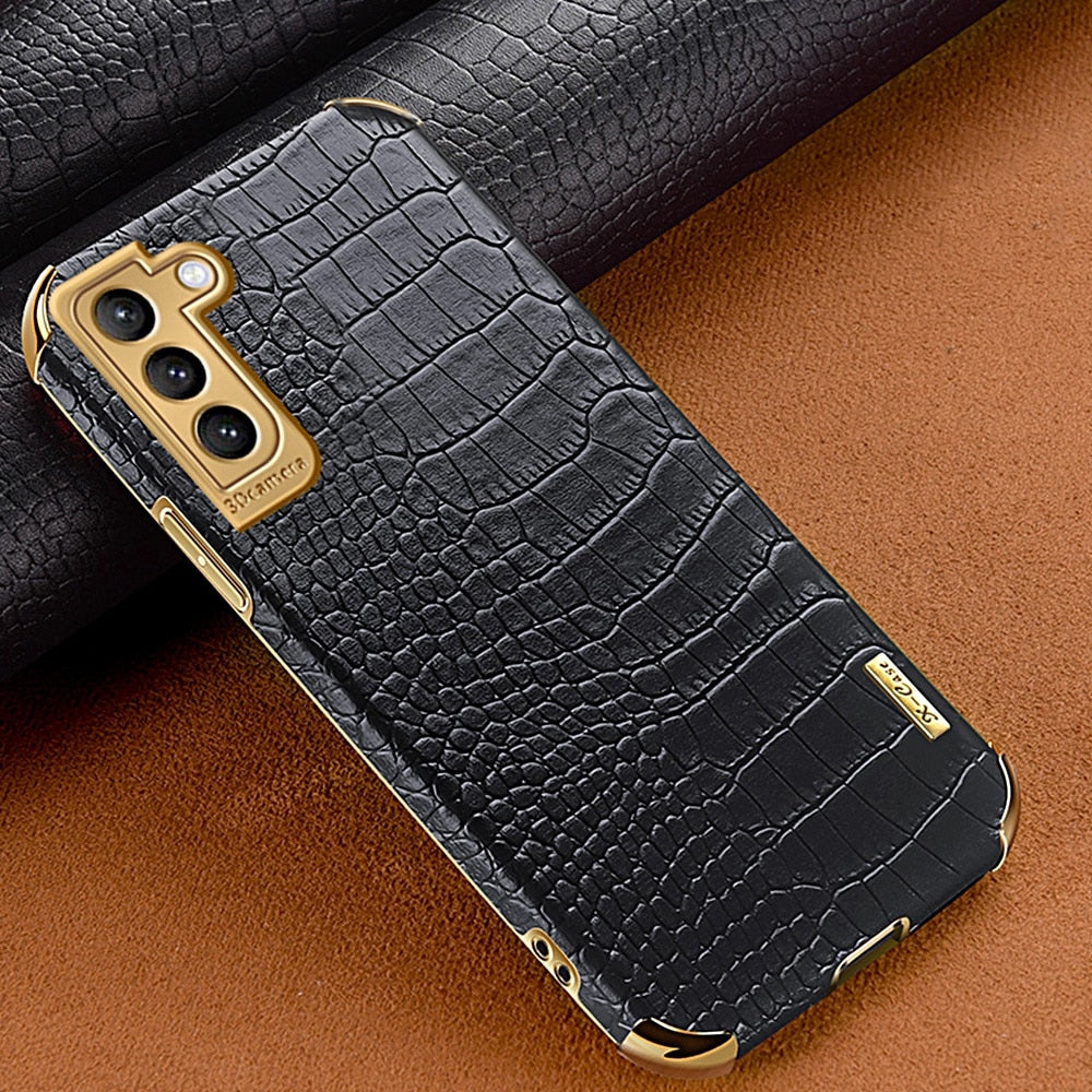 Capa Luxury - Pele Crocodilo